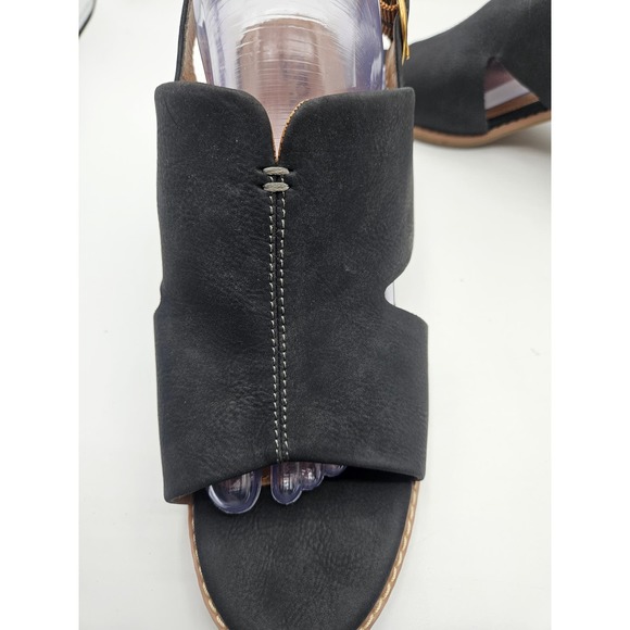 EURO‎ SOFT by SOFFT Mendi Black Block Heel Open Toe Leather Shoe 10M - Picture 3 of 14